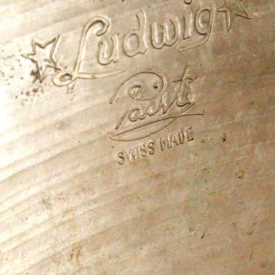 Ludwig/Paiste 20" Ride Cymbal, 3-Star Logo, 1717 Grams, Swiss Made - No Cracks, No Waves, No Edge Nicks / 1950s - 60s image 5