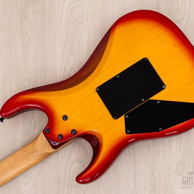 1990 Edwards by ESP Vision Alpha SSH Superstrat Cherry Sunburst w/ Floyd Rose image 14