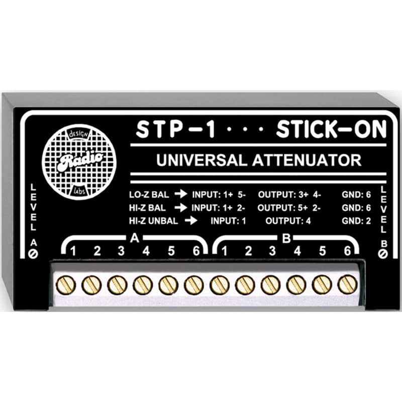 RDL STP-1 Dual Variable -85 Db Attenuator for Lo-Z and Hi-Z balanced or unbalanced signals image 1