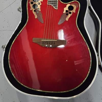 Ovation Celebrity Limited Edition Model CP 2001 Electric Acoustic Guitar 2006 - Red Flame image 1