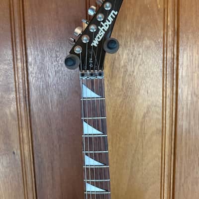Washburn G-2V 1980s - Black w/Hard Shell Case image 4