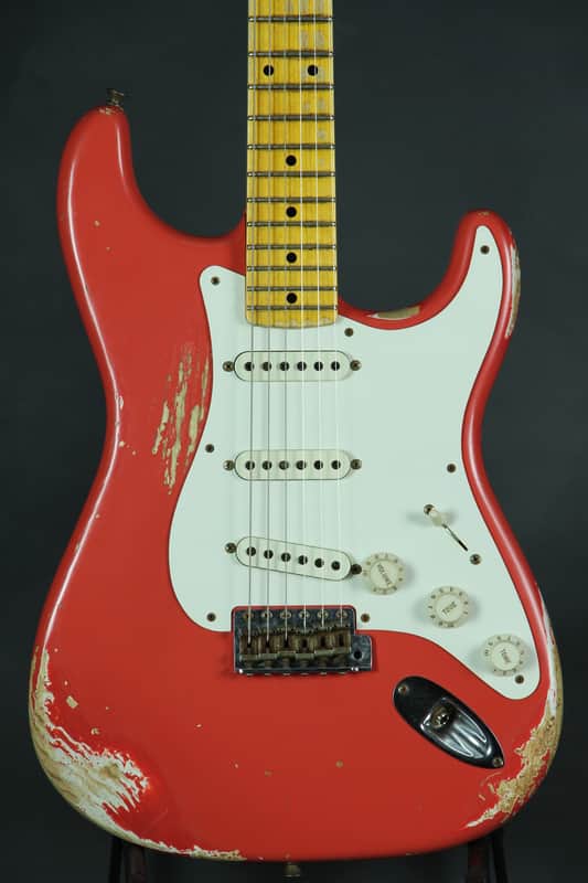 Fender Custom Shop 1957 Stratocaster Heavy Relic - Faded Fiesta Red image 1