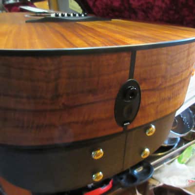 Taylor 224ce-K DLX Koa Grand Auditorium with ES2 Electronics, Cutaway 2017 - 2018 - Shaded Edgeburst image 11