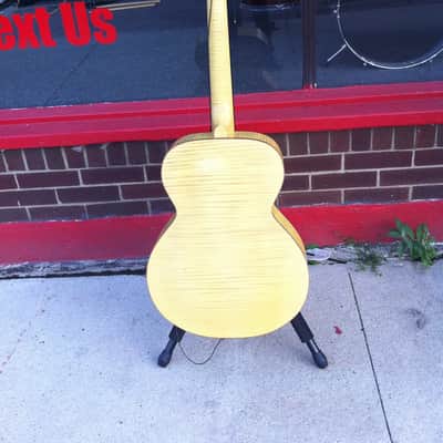 Kay Archtop 1950's Blonde Tiger Stripe w/ Hardshell Case image 10