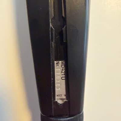 Sennheiser MD 421-U Cardioid Dynamic Microphone 1960s - 1990s - Black image 3