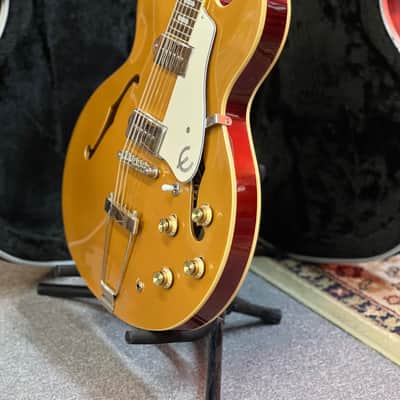 2011 Epiphone Casino Reissue with Pau Ferro Fretboard 2019 - Metallic Goldtop image 5