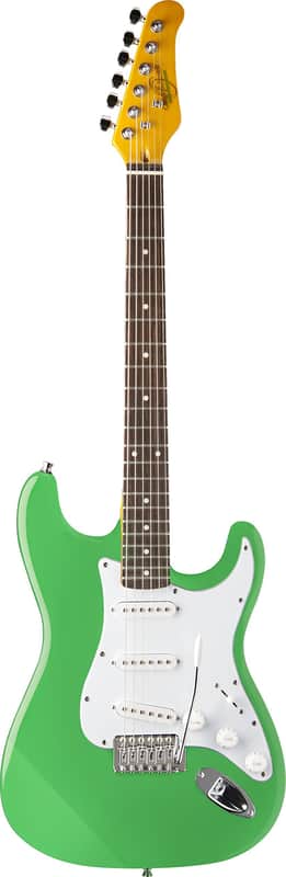 Oscar Schmidt Double Cut Electric Guitar, Surf Green (OS-300-SFG-A-U) image 1