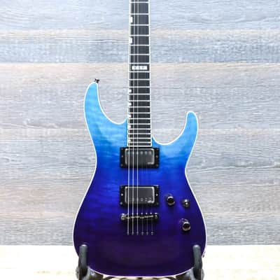 ESP E-II Horizon NT-II Quilted Maple Top Blue Purple Gradation El. Guitar w/Case image 2