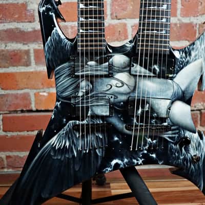 (Video Demo) Jackson USA Custom Shop Pablo Masterbuilt Double Neck 6 & 7 2009 Custom Graphic image 4