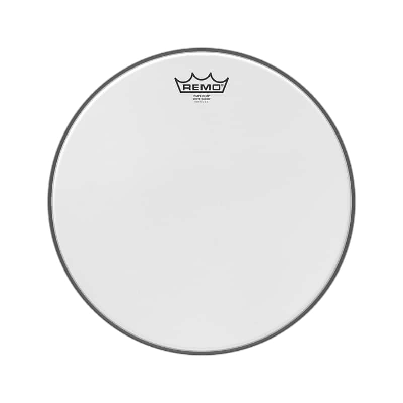 Remo 14" Emperor White Suede Drumhead image 1