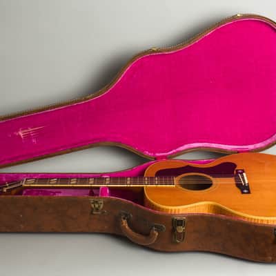 Gibson  J-185N Flat Top Acoustic Guitar (1958), ser. #A-28761, original brown hard shell case. image 10
