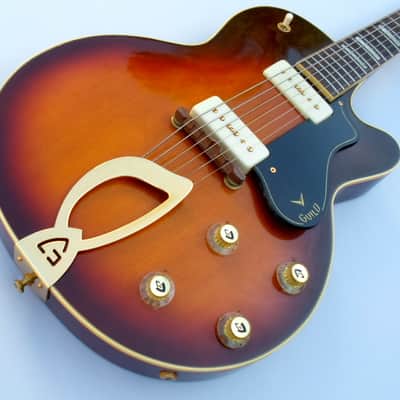 Guild Aristocrat M-75 NOS Unsold Condition Vintage Museum Condition 1960 Sunburst image 1