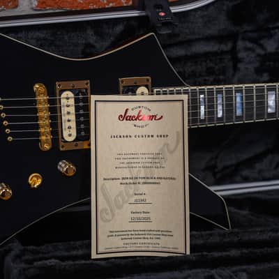 Jackson USA Custom Shop KE 2H TOM Slab Top Kelly Black and Natural 2026 w/OHSC (B-Stock) image 12