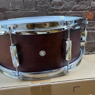 Pearl 14"x5.5 Export Snare Drum - Satin Brown image 11
