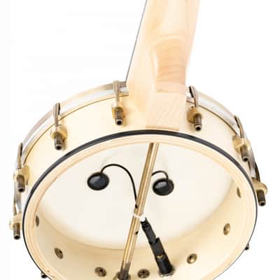 Ortega OUBJE90-MA-L Banjolele Series Maple Body & Neck 4-String Concert Banjolele w/Gig Bag & Pickup For Left Hand Player image 6