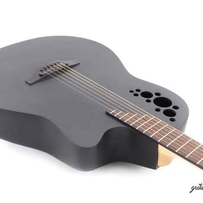 Ovation DS778TX Elite TX Mid Depth D-Scale Acoustic/Electric Guitar - Black image 5