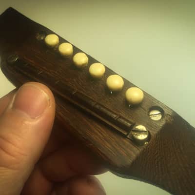Original 1965 Gibson J45 J-45 Adjustable Rosewood Bridge & Saddle Assembly image 2