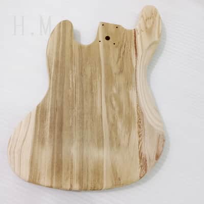 Unfinished DIY Project Paulownia Wood Jazz Bass Style Body image 10
