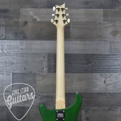 PRS Wood Library CE-24 Satin Quilt Top - Faded Gray Black Green Burst with Gigbag image 7