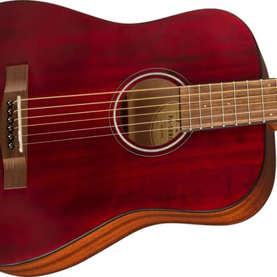 Fender FA-15 3/4-Scale Kids Steel String Acoustic Guitar - Red w/ Gig Bag image 5