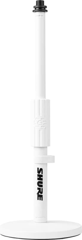 Shure by Gator SH-DESKTOP1 Round Base Desktop Microphone Stand, White image 1