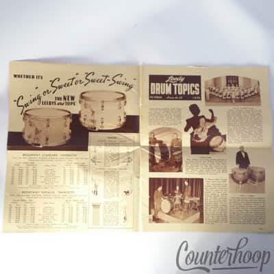 Leedy Drum Topics Number 28 October 1939 Catalog Brochure Vintage 30s Elkhart,IN image 2