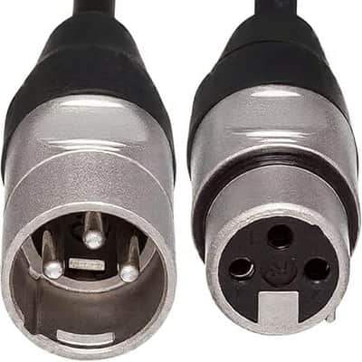 XLR3F to XLR3M Balanced Interconnect Cable, 15 Feet image 3