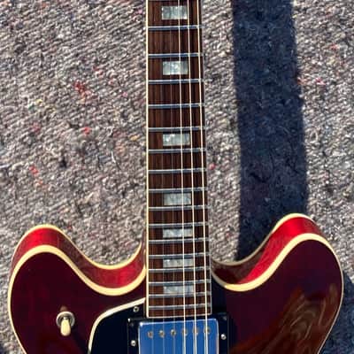 Gibson ES-335TD Lefty 1976 - Cherry/Wine Red image 7