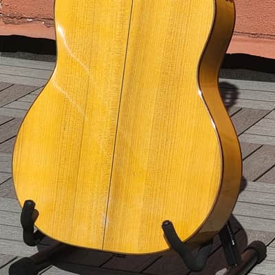 David Martinez Cabanillas Flamenco Guitar Cutaway Blanca with TWO Carlos Juan Amplification Systems!!! image 6