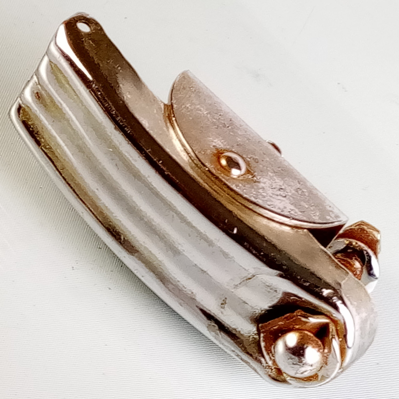 Slingerland Clamshell Throw-Off Radio King Snare Drum Strainer Nickel Vintage50s — main photograph