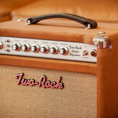 Two-Rock Studio Overdrive 35W 1x12 Combo - Tobacco Suede Cane Cloth Buckskin Piping image 3