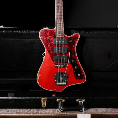 Castedosa El Halcón Baritone - 2025 - Aged, Trans Candy Apple Red. Ron Ellis JM Pickups. NEW, (Authorized Dealer) - image 3