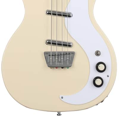 Danelectro '59DC Short Scale Bass Guitar - Vintage Cream image 1