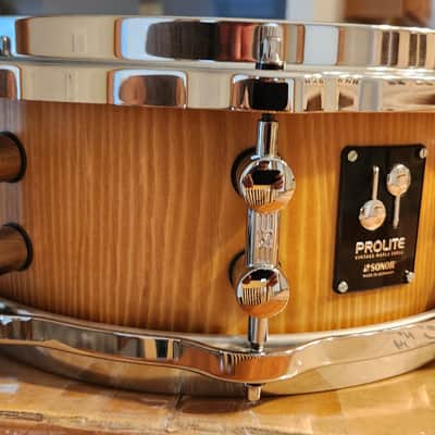 Sonor Prolite 14x5 Snare Drum PL-1405SDW - Natural Semi-Gloss! image 4