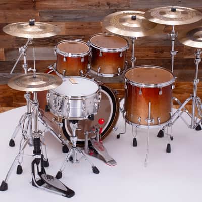 YAMAHA BEECH CUSTOM ABSOLUTE NOUVEAU 4 PIECE DRUM KIT, GOLD SPARKLE FADE (PRE-LOVED) image 11