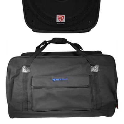 Rockville SPGN158 15" 1600 Watt DJ PA Speakers 8-Ohm+Weatherproof Speaker Bag image 1