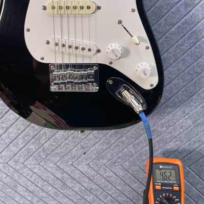 Squier Stratocaster Mini Piano Black KILLER FLAME MAPLE NECK! In-USA Setup and Fret Polish image 17