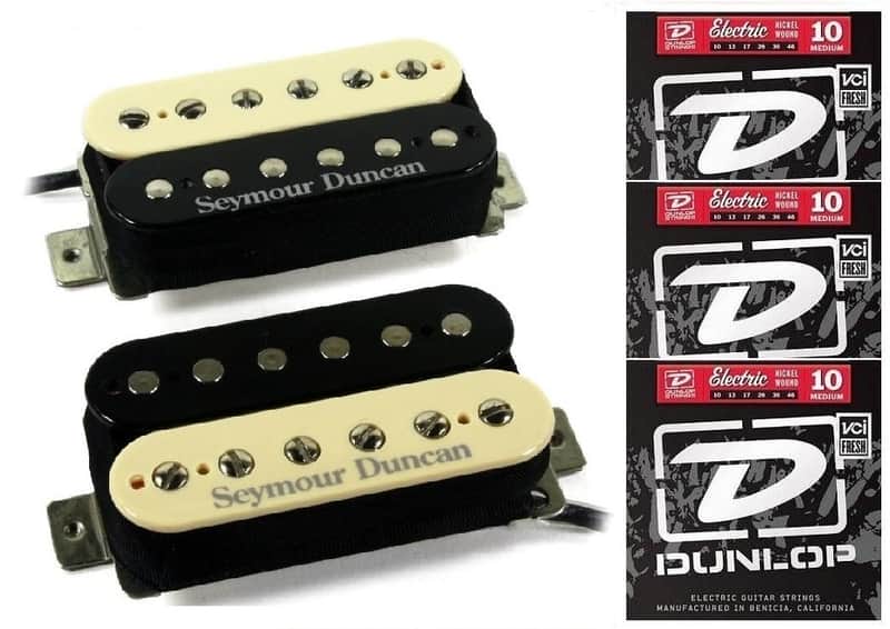 Seymour Duncan Distortion Mayhem Zebra Humbucker Pickup Set TB-6 Trembucker & SH-6n ( 3 STRING SETS) image 1