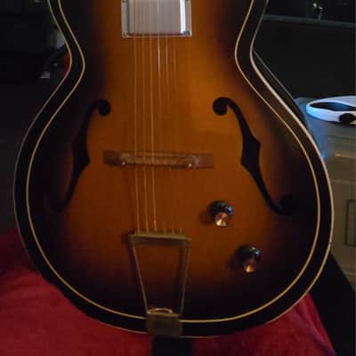 Airline possibly produced for Montgomery Ward by Harmony Guitar Chicago Acoustic Late 50s thought early 60s - Plain image 2