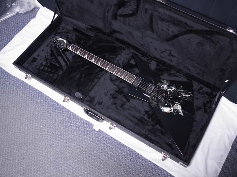DEAN Dave Mustaine Zero Vic Rattlehead electric GUITAR w/ Hard CASE - Graphic image 1