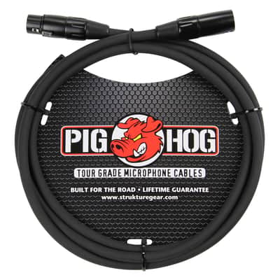 Pig Hog 8mm XLR Microphone Cable Male to Female 6 Ft Fully Balanced Premium Mic Cable image 1