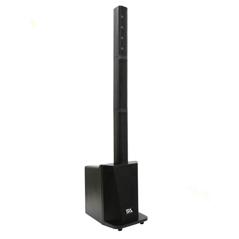 Tower1 - Powered Portable Column Array PA System - 4x3 Column Speaker & 10 Inch Subwoofer image 1