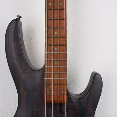 ESP LTD B-204SM- See Thru Black Satin image 4