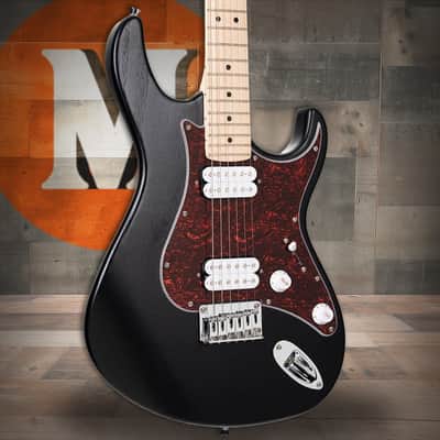 Cort G100 HH G Series Double Cutaway Electric Guitar - Open Pore Black (G100HHOPB-U) image 1