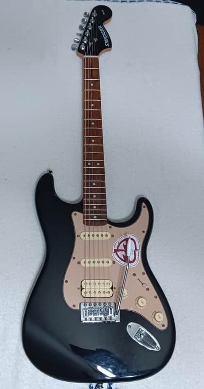 Fender Starcaster By Fender 2009 - Black/Cream image 1