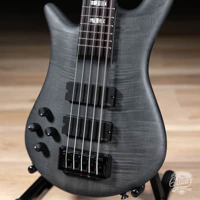 Spector Euro 5 LX 5-String Left-Handed Bass Guitar – Trans Black Stain Matte image 3