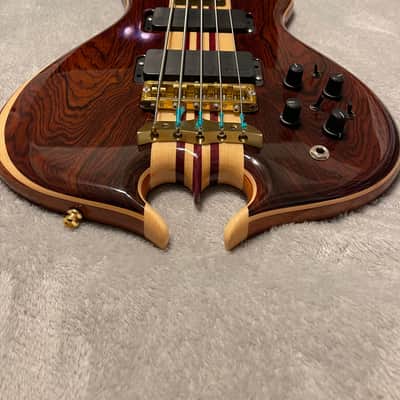 Alembic Signature Deluxe Mark 5 String Bass Guitar Cocobolo image 6