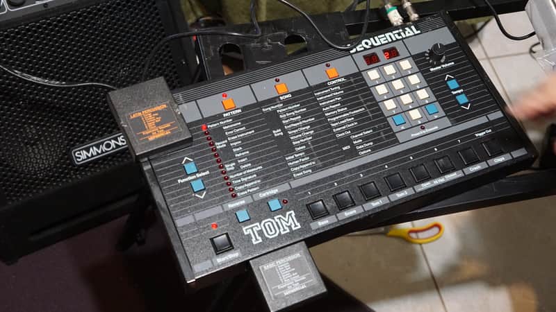 Sequential TOM 4-Voice Drum Machine 1985 - Black image 1