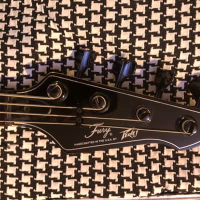 Peavey Fury Bass script logo (p-bass style pickup) Red image 2