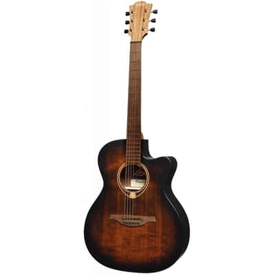 Lag T70ACE-B&B | Auditorium Cutaway Acoustic-Electric, Black & Brown. New with Full Warranty! image 4